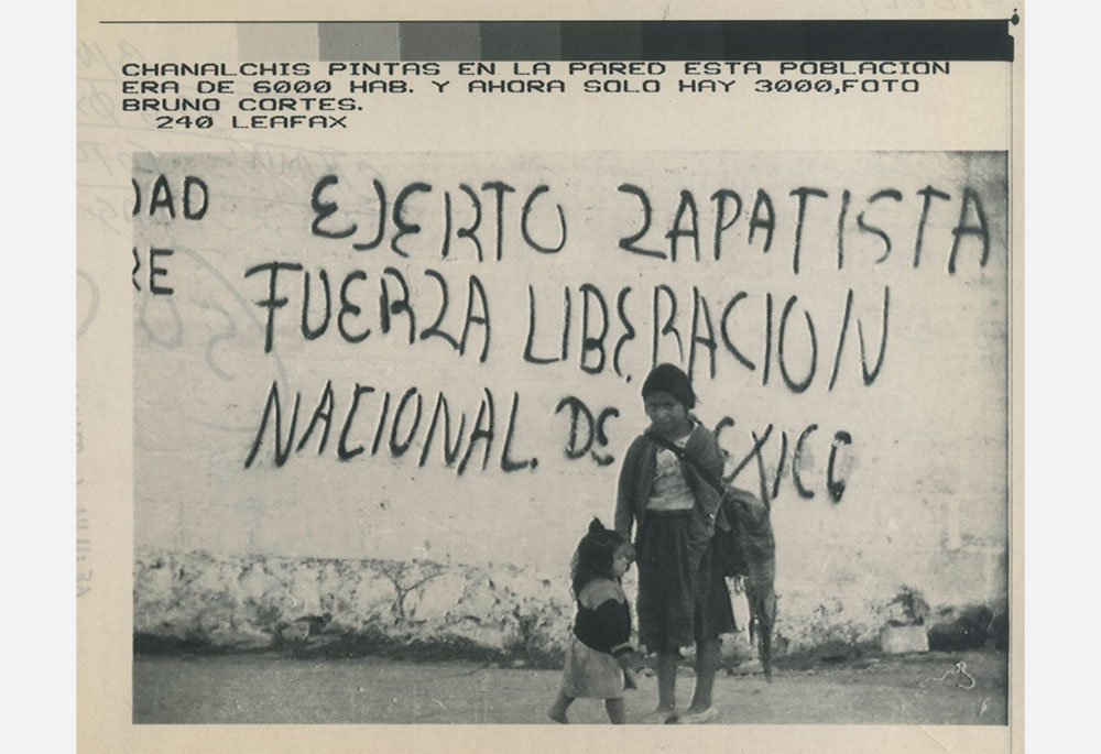 Canal Chiapas, pintas en la pared.