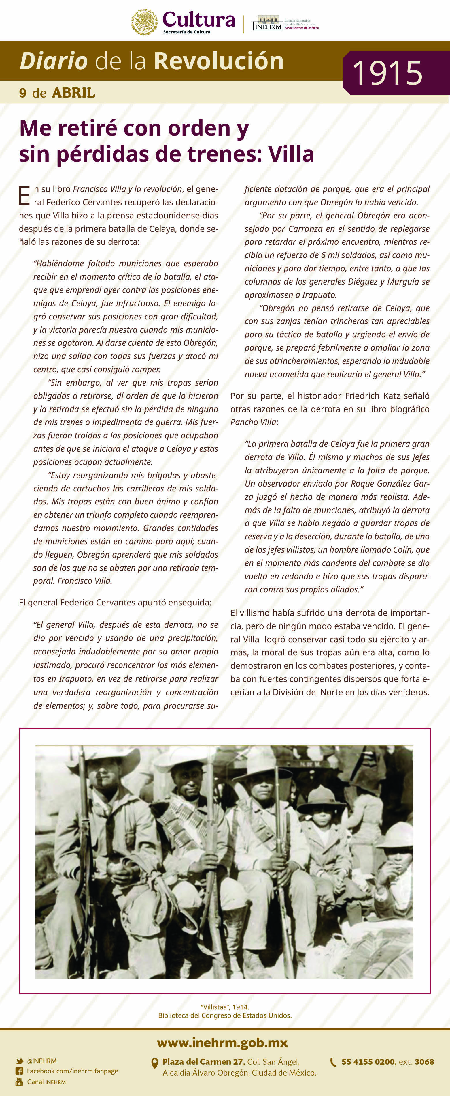 9 de abril 1915