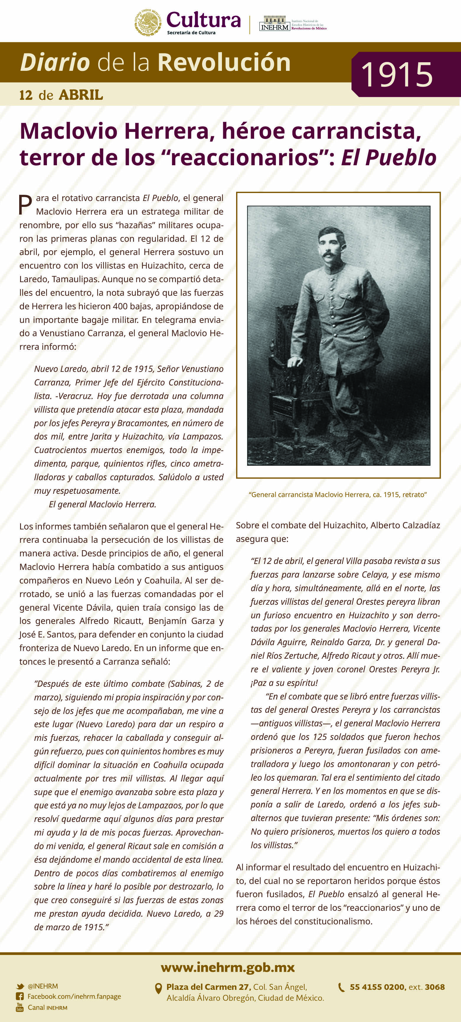 12 de abril 1915
