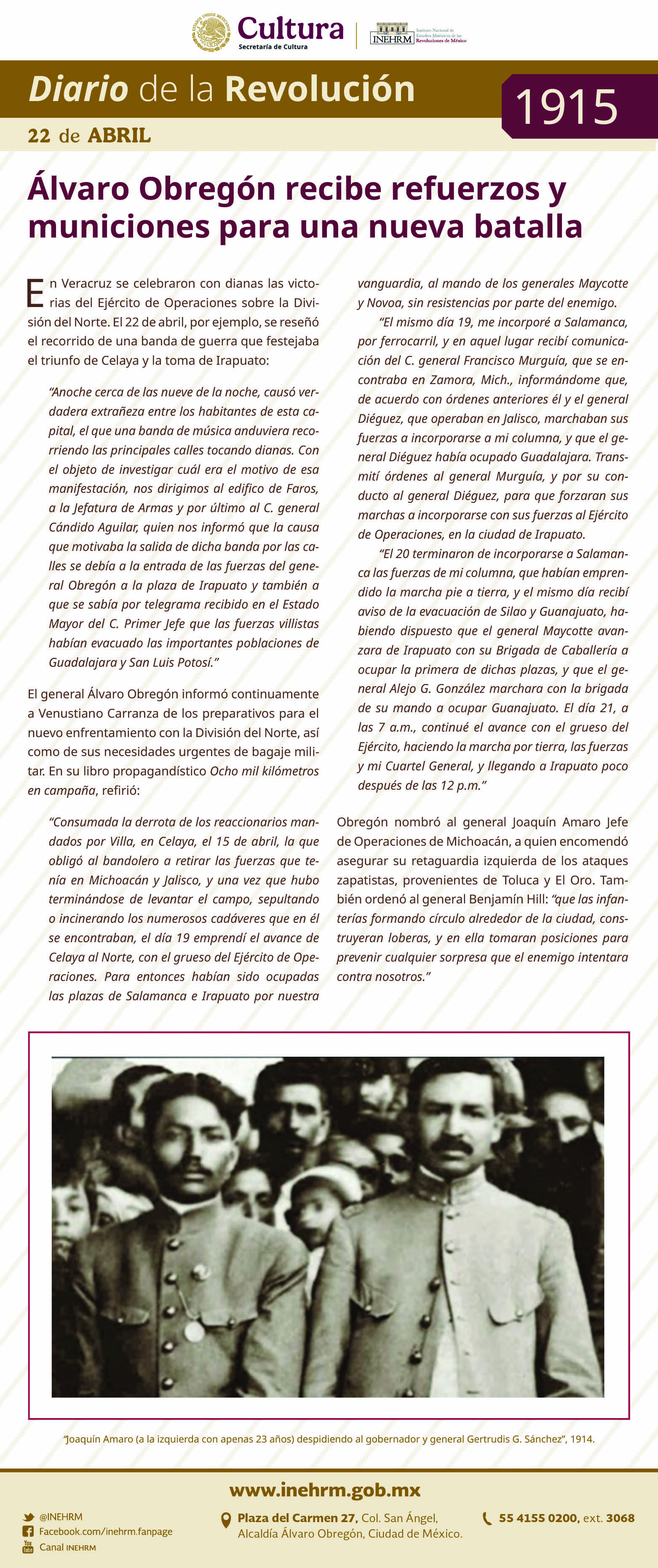 22 de abril 1915