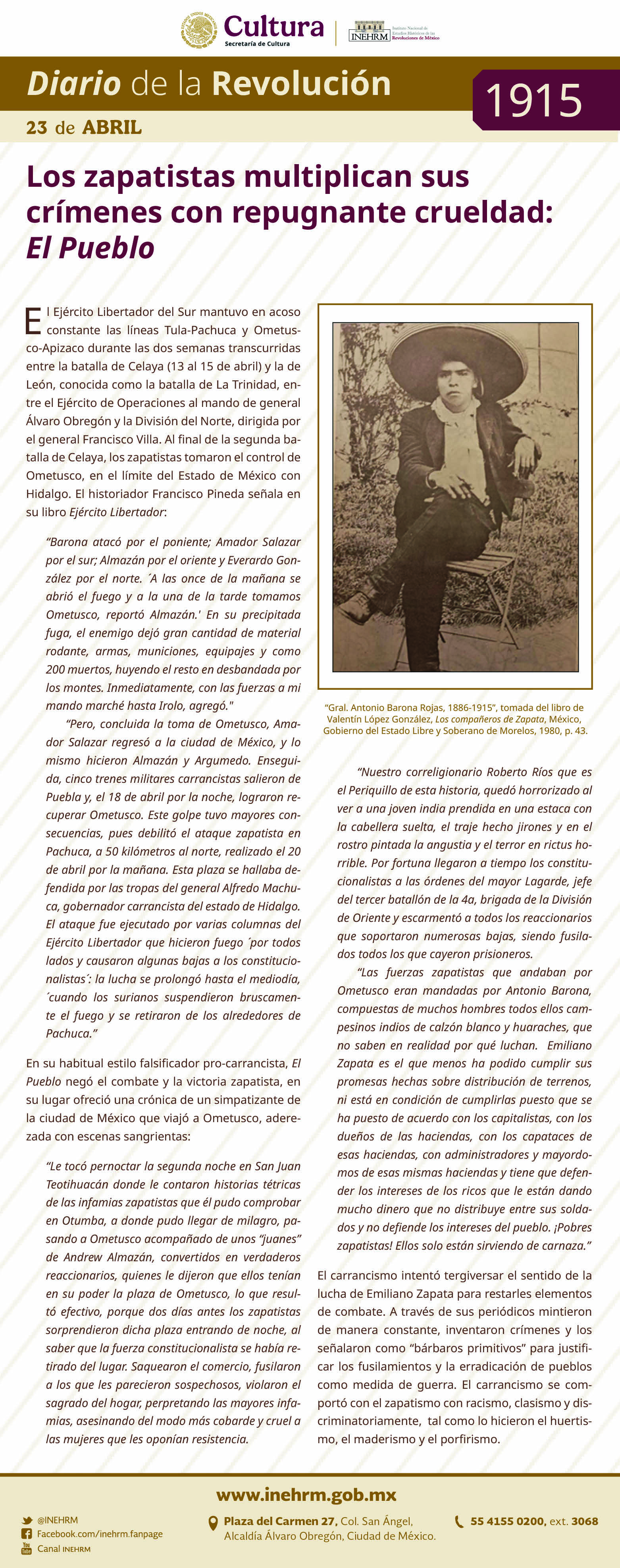 23 de abril 1915