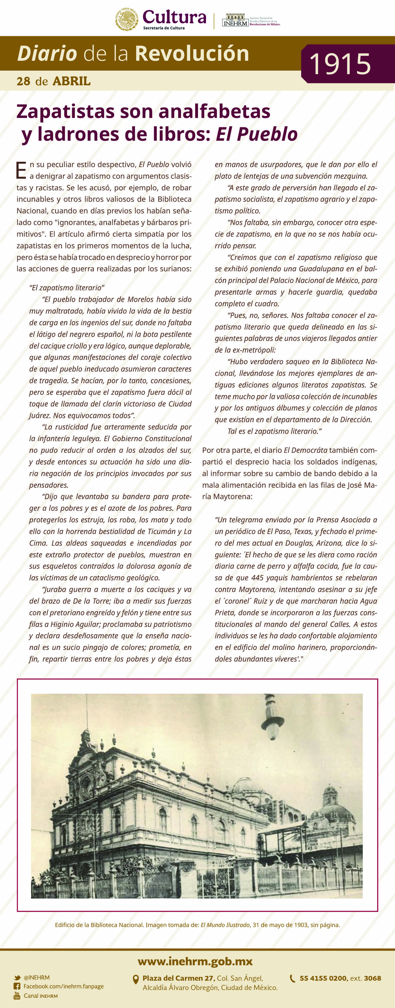 28 de abril 1915