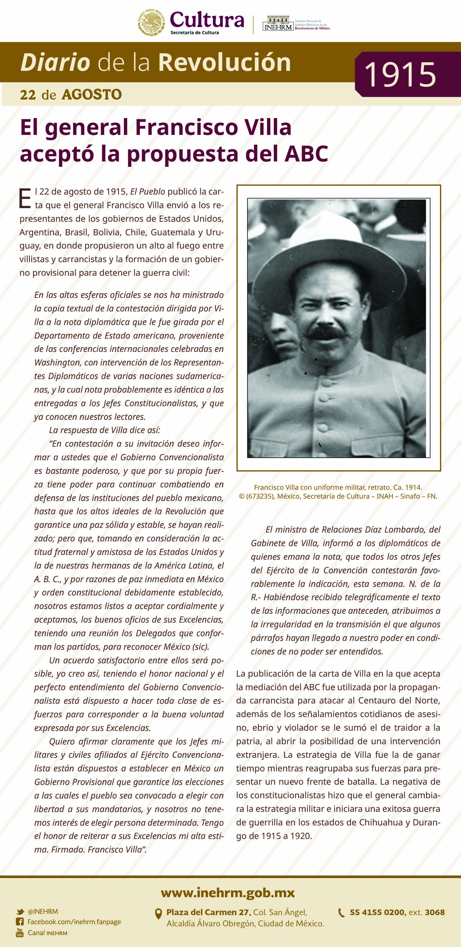22 de agosto 1915