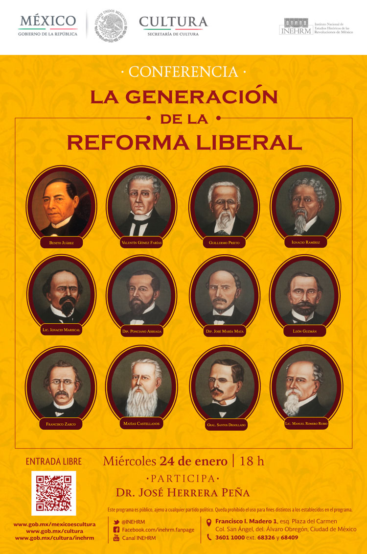 Conferencia La generación de la reforma liberal